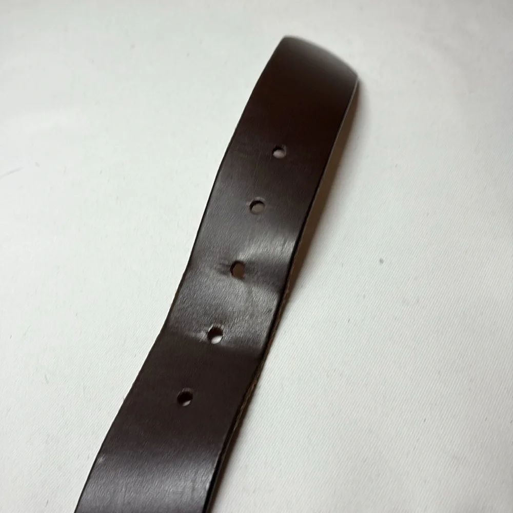 Bison Designs NWOT Chocolate Leather Belt 41-45”ish